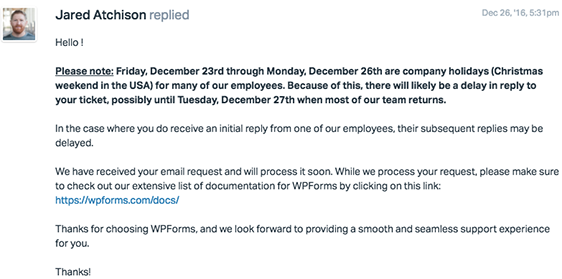 Office Closed For Christmas Email Template