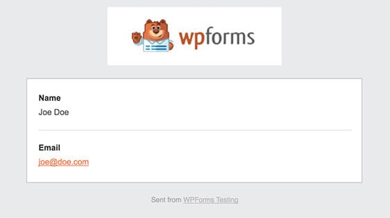 Form Submission Notification WPForms