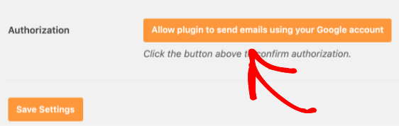Cho phép plugin gửi email bằng Gmail
