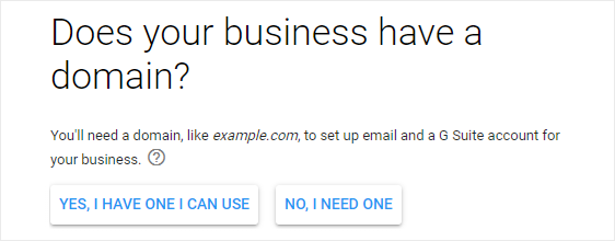 Do you have a business domain name