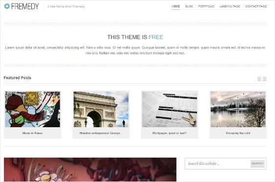 Theme gratuit wordpress avec design blog