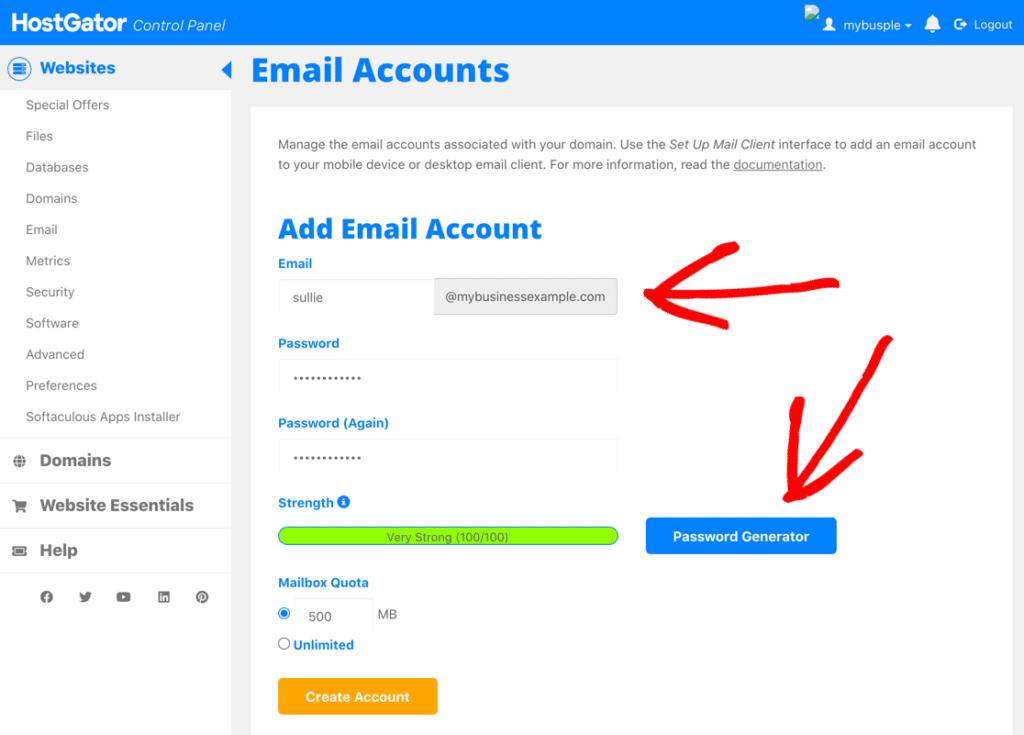 HOW TO CREATE AN EMAIL ADDRESS WITH MY DOMAIN