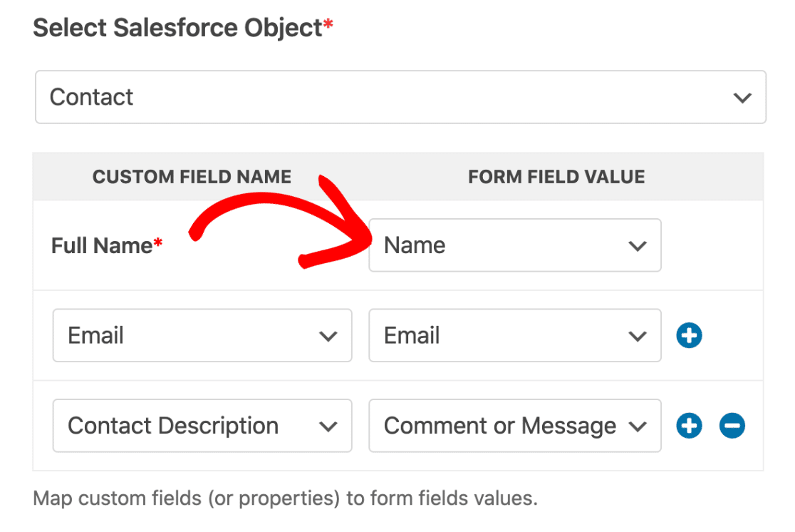 Map Salesforce Objects And WPForms Fields
